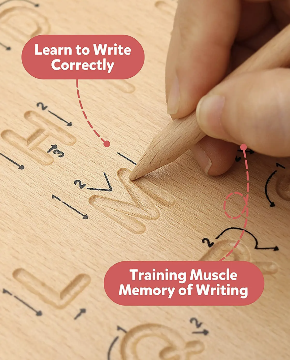 Alphabet Tracing Board (Wooden)